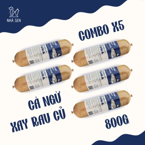 Cá Ngừ Xay Rau Củ X5 800G