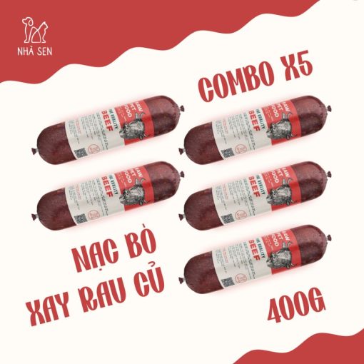 NẠC BÒ XAY RAU CỦ X5 400G