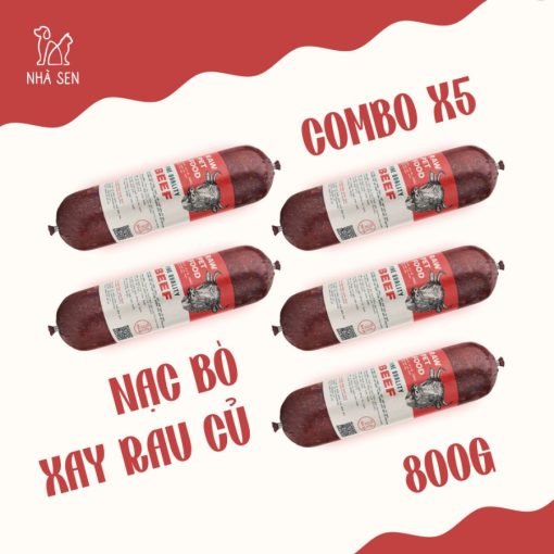 Nạc Bò Xay Rau Củ X5 800G