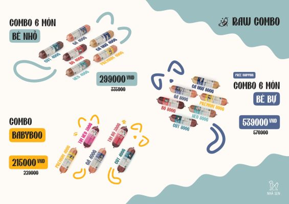 Bảng giá combo raw food nhà sen