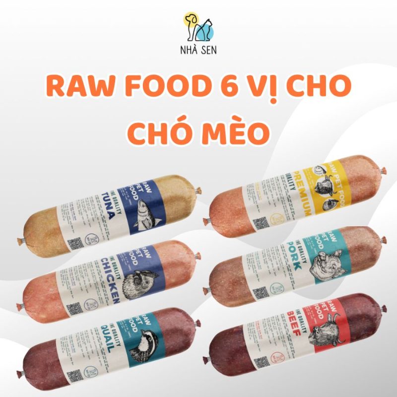 6 vị thức ăn cho chó mèo nhà sen