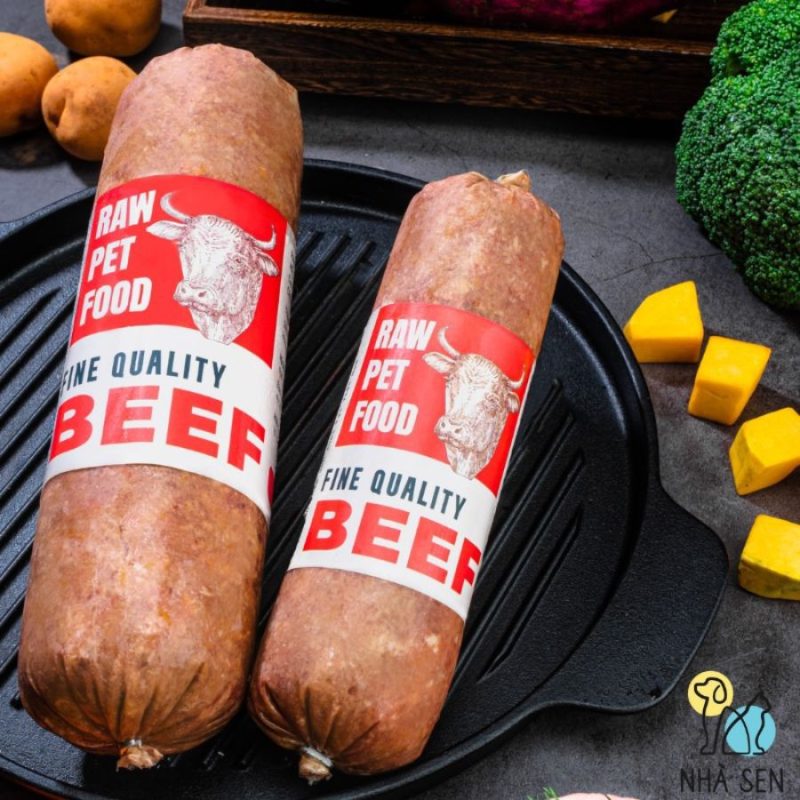 RAW FOOD thuc an tuoi cho cho meo 2 loai bo