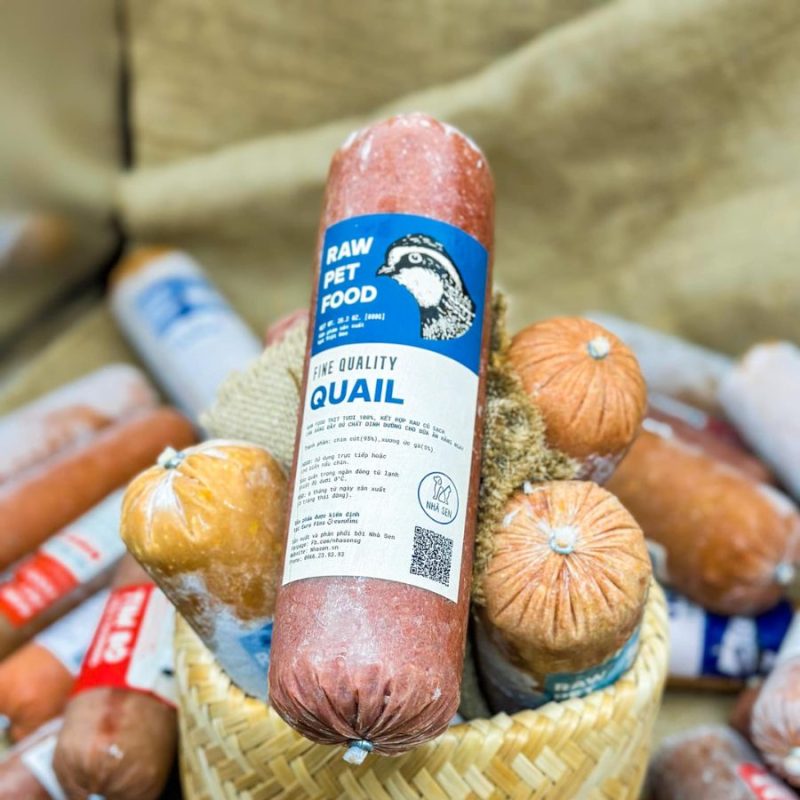 RAW FOOD thuc an tuoi cho cho meo cut