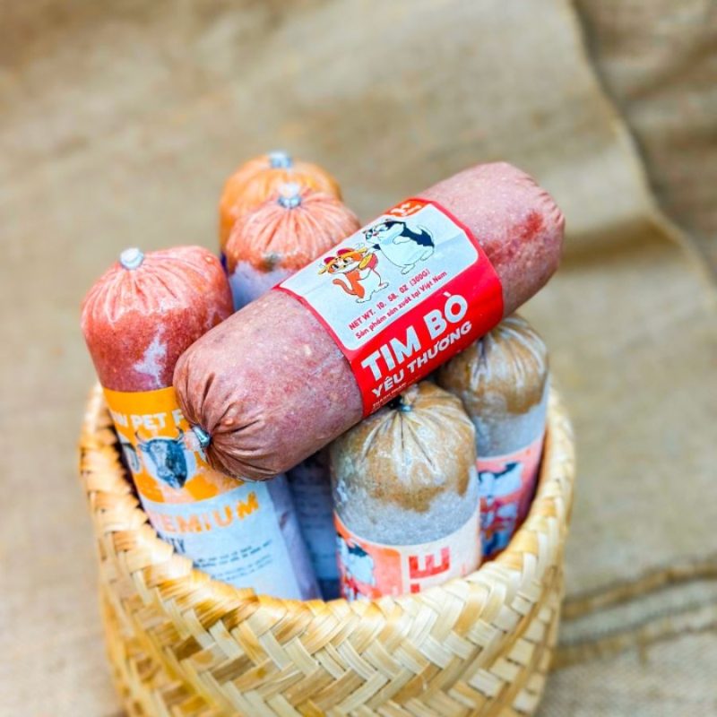 RAW FOOD thức ăn tươi cho chó mèo tim bò