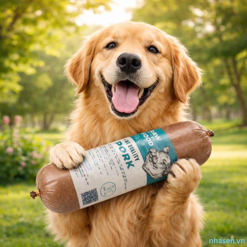 Đồ ăn tươi cho chó với hương vị thịt tươi tự nhiên, mềm ẩm, hấp dẫn ngay từ lần đầu. Sản phẩm phù hợp cho chó kén ăn, giúp tăng cảm giác thèm ăn và hỗ trợ phát triển cơ bắp khỏe mạnh.