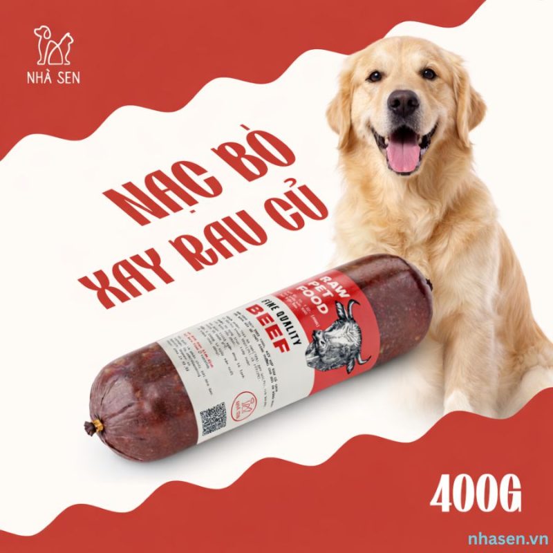 Thức ăn cho chó tươi đông lạnh từ nạc bò xay nhuyễn kết hợp rau củ tươi, cung cấp đạm chất lượng cao giúp chó phát triển cơ bắp và tăng sức bền. Sản phẩm được cấp đông chuẩn, giữ trọn dinh dưỡng, phù hợp cho chó vận động nhiều hoặc đang cần phục hồi thể trạng.