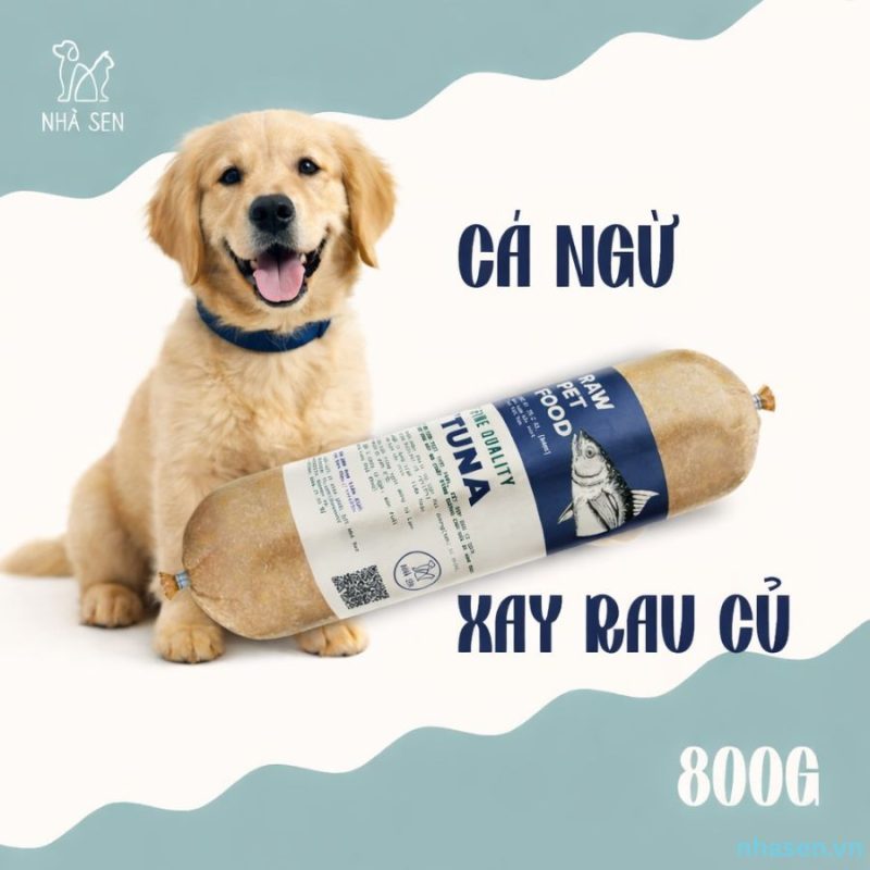 Thức ăn tươi cho chó tốt nhất từ cá ngừ xay nhuyễn kết hợp rau củ, giàu đạm dễ tiêu hóa và omega tự nhiên. Công thức phù hợp cho chó cần bổ sung dinh dưỡng nhưng vẫn nhẹ bụng, hạn chế mùi phân và hỗ trợ tiêu hóa tốt.