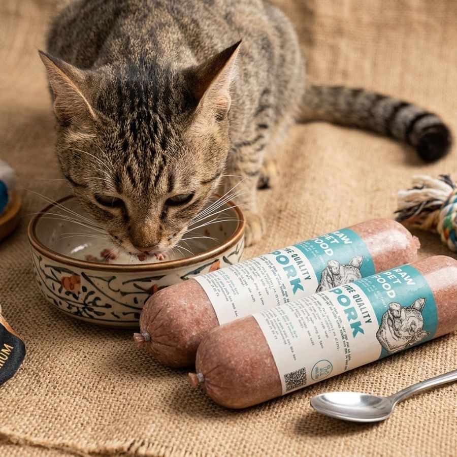 Chuyển Từ Thức Ăn Khô Sang RAW FOOD với thịt heo và rau củ tự nhiên giúp thú cưng ăn ngon miệng hơn và hỗ trợ tiêu hóa khỏe mạnh mỗi ngày.