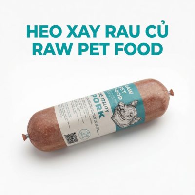 Thức ăn tươi cho chó giúp tăng cường miễn dịch với thịt heo tươi kết hợp rau củ tự nhiên, giàu dinh dưỡng, hỗ trợ tiêu hóa khỏe mạnh và duy trì sức đề kháng cho thú cưng.