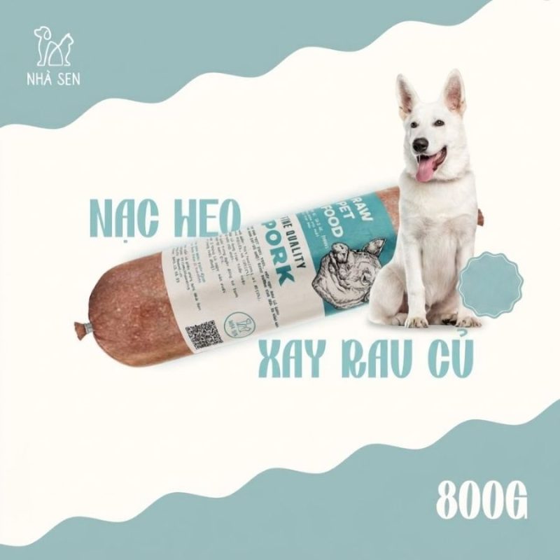 Thức Ăn Tươi Đóng Gói Cho Chó Nạc Heo